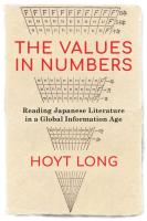 The cover of "The Values in Numbers"